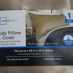 Mainstays Shiny Gold Body Pillow Case